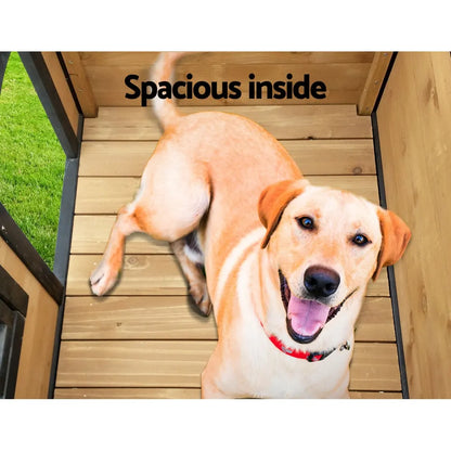 i.Pet Dog Kennel Extra Large Wooden Outdoor Indoor Puppy Pet House Cabin Crate Weatherproof - Image 7