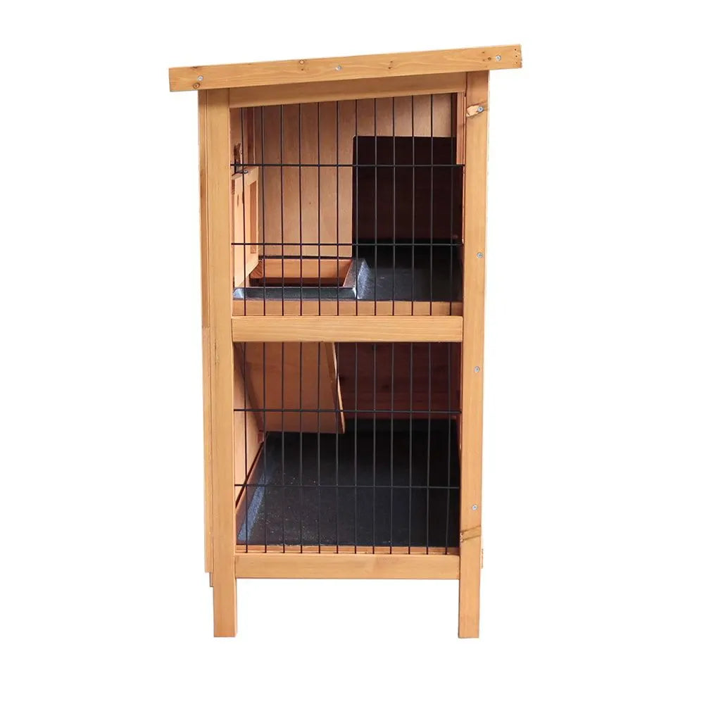 i.Pet Rabbit Hutch Chicken Coop 91.5cm x 45cm x 82cm Chicken Coop Large Wooden House Run Cage - Image 4