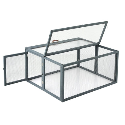 i.Pet Chicken Coop Large Portable Wooden Rabbit Run Cage Hutch Outdoor Folding Hen House 110cm - Image 3