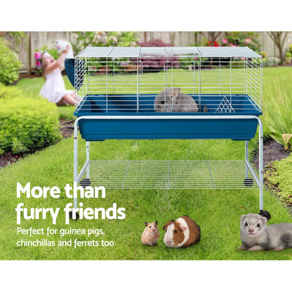 i.Pet Rabbit Cage Hutch 106cm Indoor Enclosure Carrier - Image 4