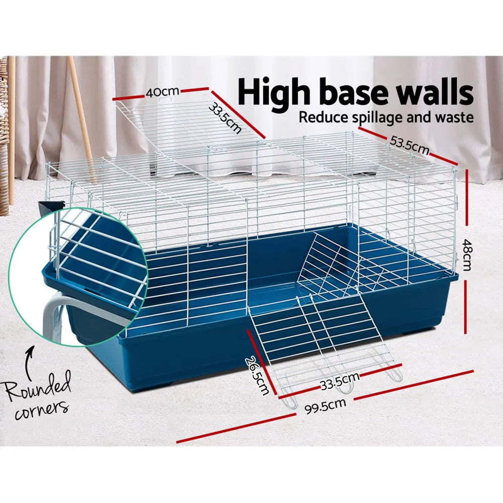 i.Pet Rabbit Cage Hutch 106cm Indoor Enclosure Carrier - Image 7