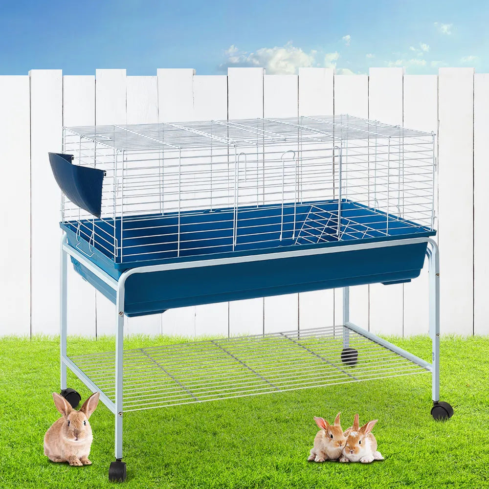 i.Pet Rabbit Cage Hutch 106cm Indoor Enclosure Carrier - Image 8