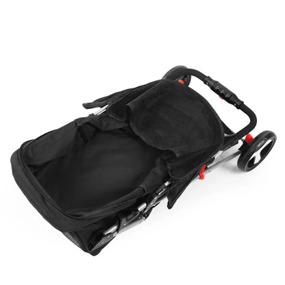 i.Pet 4 Wheel Pet Stroller - Black - Image 3