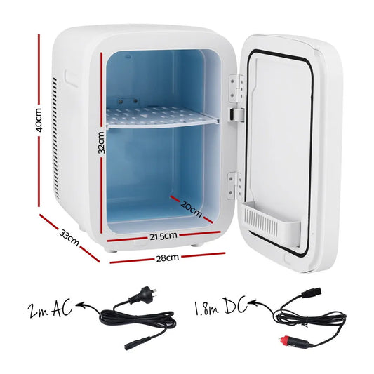 Glacio Mini Fridge 22L Portable White Electric Cooler Warmer Car Office 12V 220V - Image 3