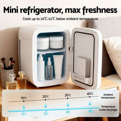 Glacio Mini Fridge Portable White Electric Cooler Warmer Car Office 12V 220V - Image 4