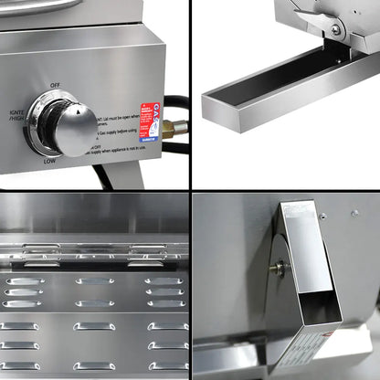 Grillz Portable Gas BBQ Grill 2 Burners - Image 7