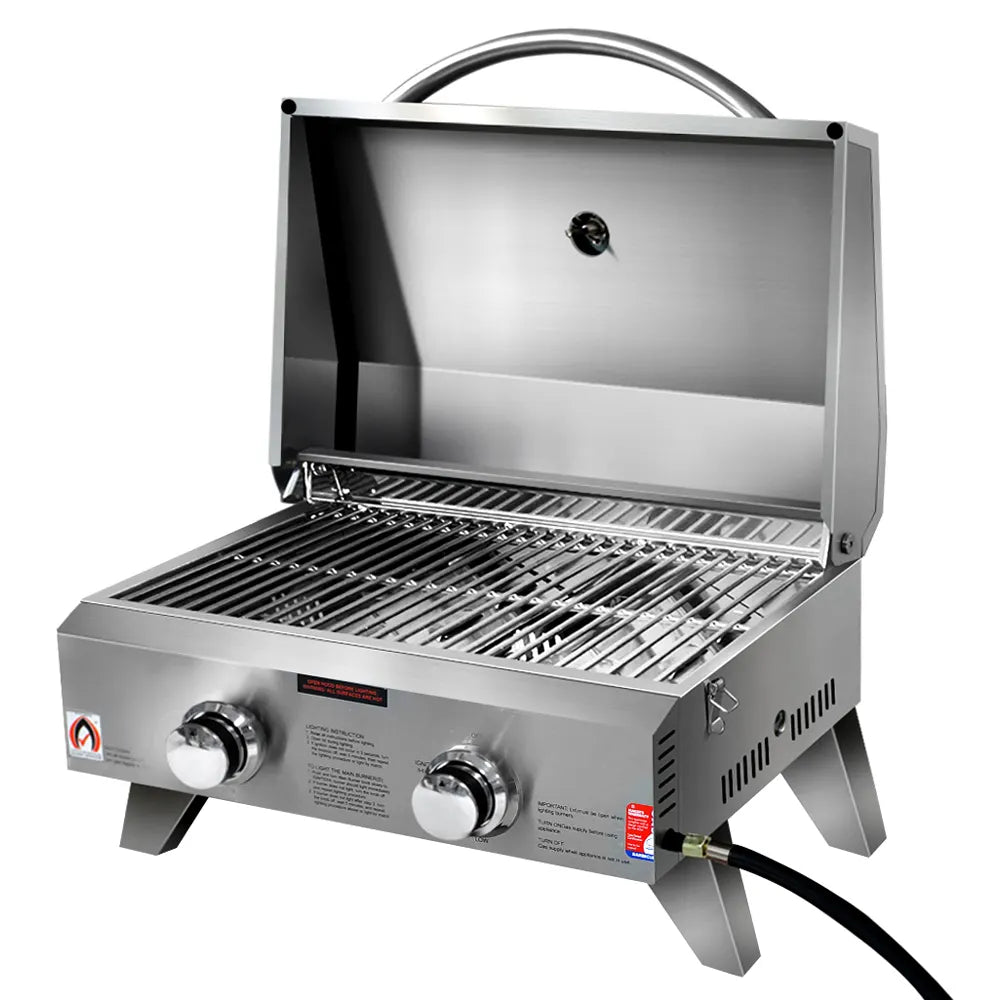 Grillz Portable Gas BBQ Grill 2 Burners - Image 8