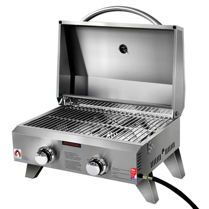 Grillz Portable Gas BBQ Grill 2 Burners - Image 8