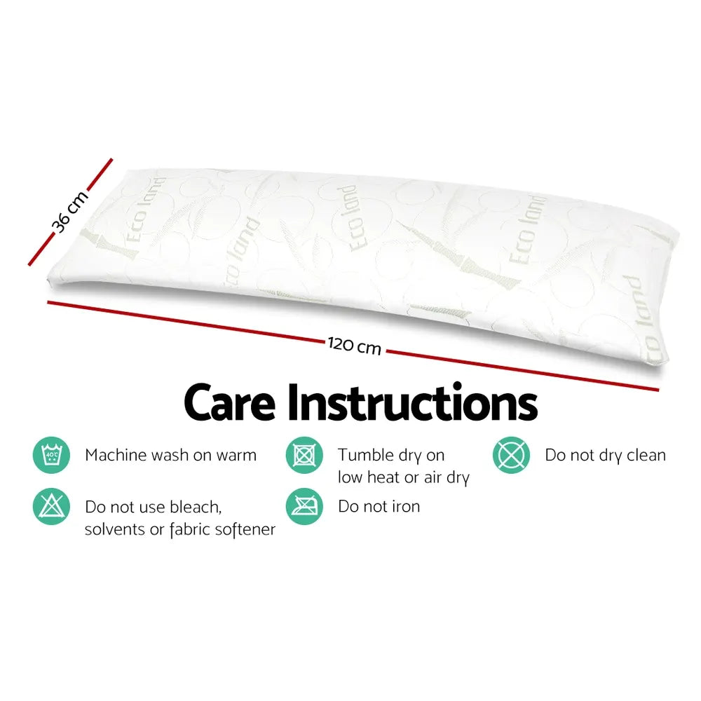 Giselle Bedding Body Support Pillow Bamboo Cover - Image 2