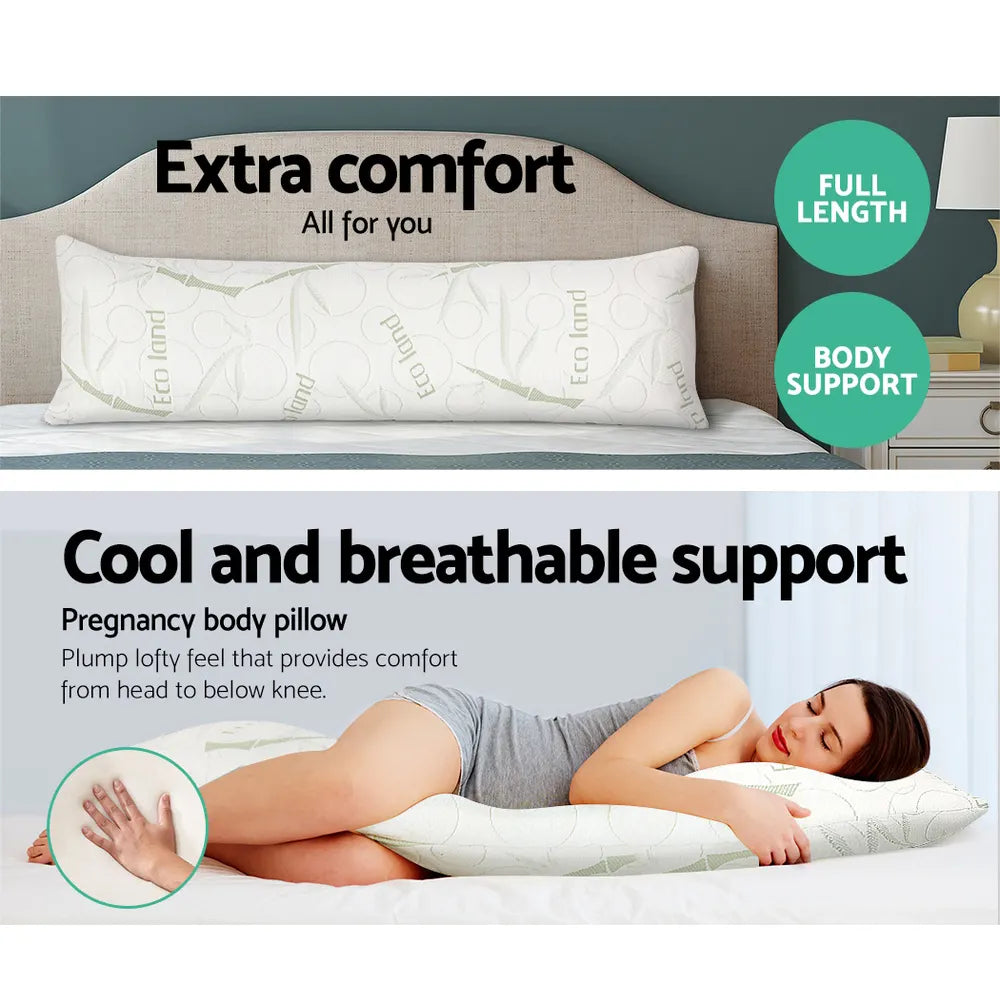 Giselle Bedding Body Support Pillow Bamboo Cover - Image 3