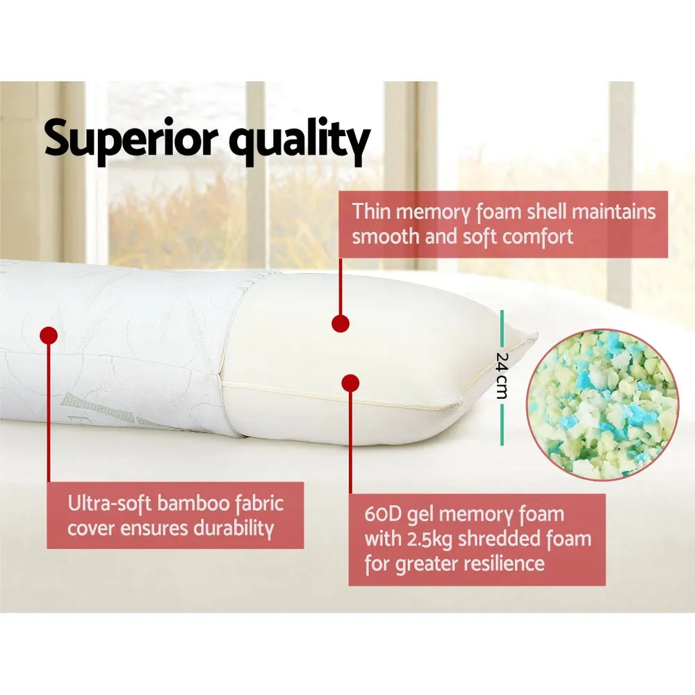 Giselle Bedding Body Support Pillow Bamboo Cover - Image 5