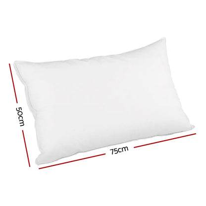 Giselle Bedding Duck Feather Down Pillow Luxury Twin Pack - Image 2