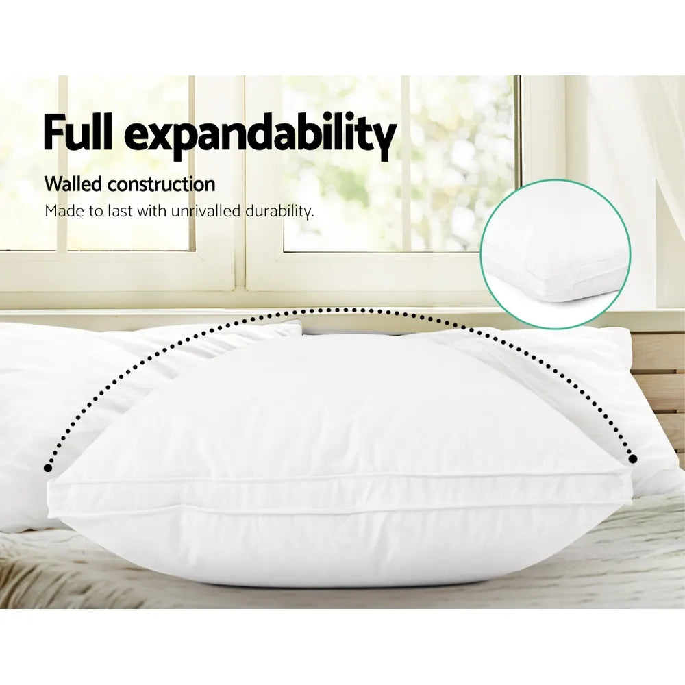 Giselle Bedding Duck Feather Down Pillow Luxury Twin Pack - Image 5