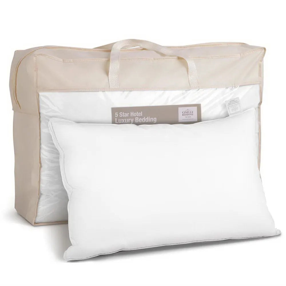 Giselle Bedding Duck Feather Down Pillow Luxury Twin Pack - Image 7