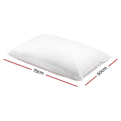 Giselle Bedding Duck Feather Down Pillow Twin Pack - Image 2