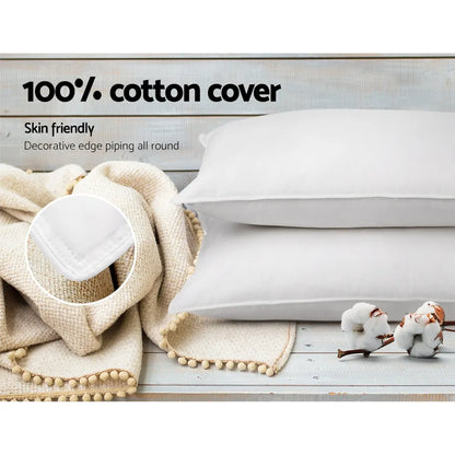 Giselle Bedding Duck Feather Down Pillow Twin Pack - Image 6