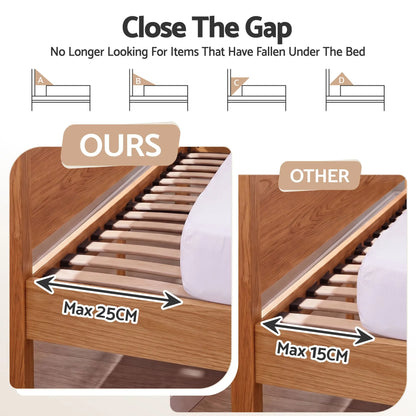 Giselle Double Bed Wedge Pillow For Headboard, Close Gap And Stop Pillows Sliding, Perfect For Dorm Or Tatami Reading, 25D Foam Mattress Gap Filler With 2 Side Pockets, Washable 110gsm Cover - Image 3