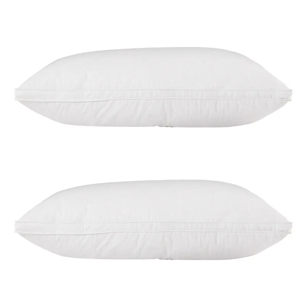 Giselle Bedding Goose Feather Down Pillow Luxury Twin Pack - Image 3