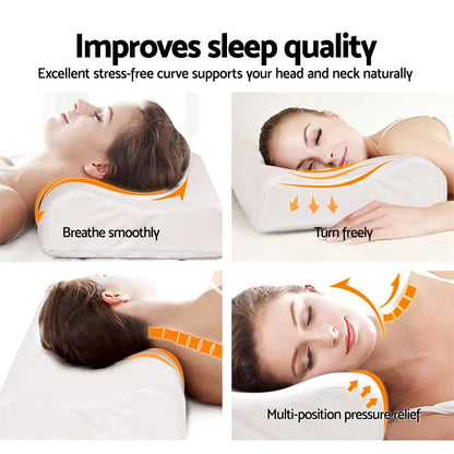 Giselle Bedding Natural Latex Pillow 2-Zone Twin Pack - Image 5