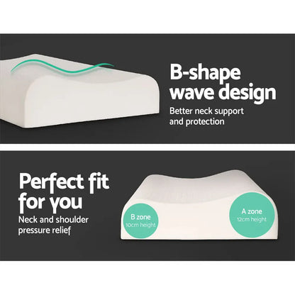 Giselle Bedding Natural Latex Pillow 2-Zone Twin Pack - Image 7
