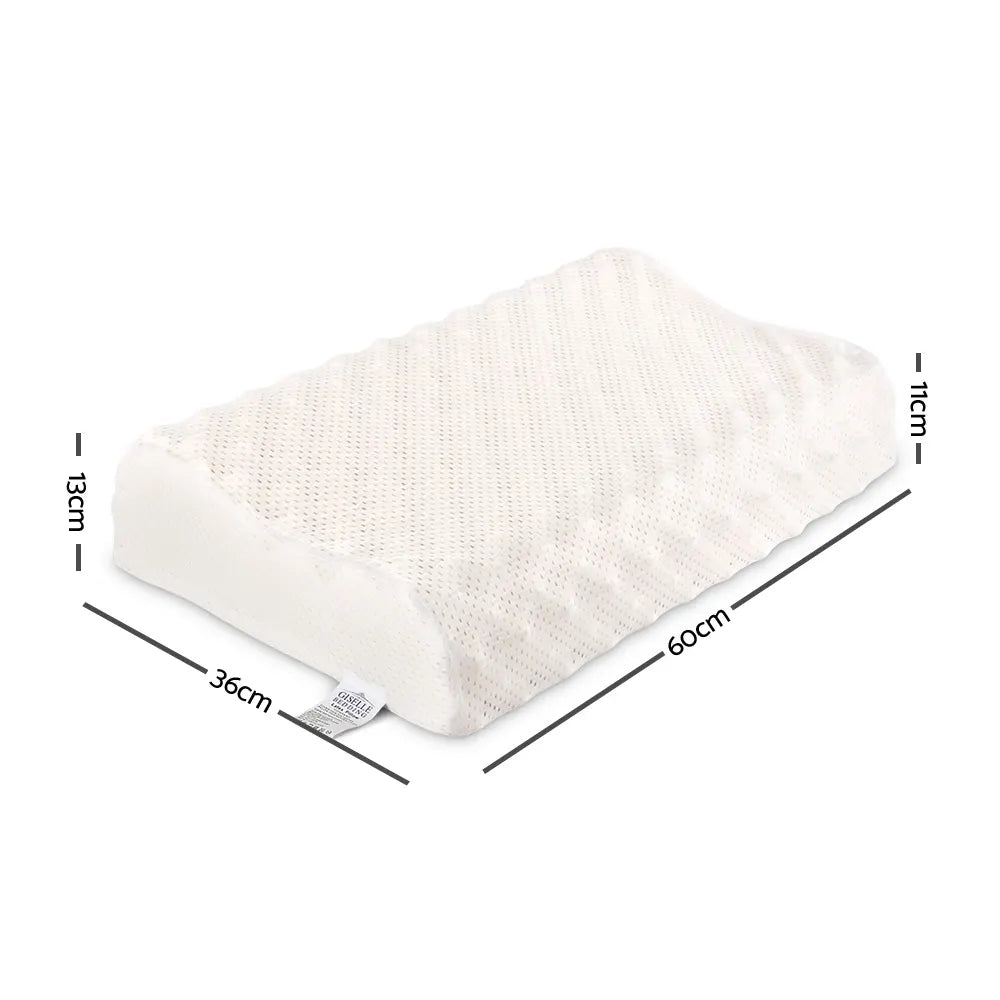 Giselle Bedding Natural Latex Pillow Twin Pack - Image 2