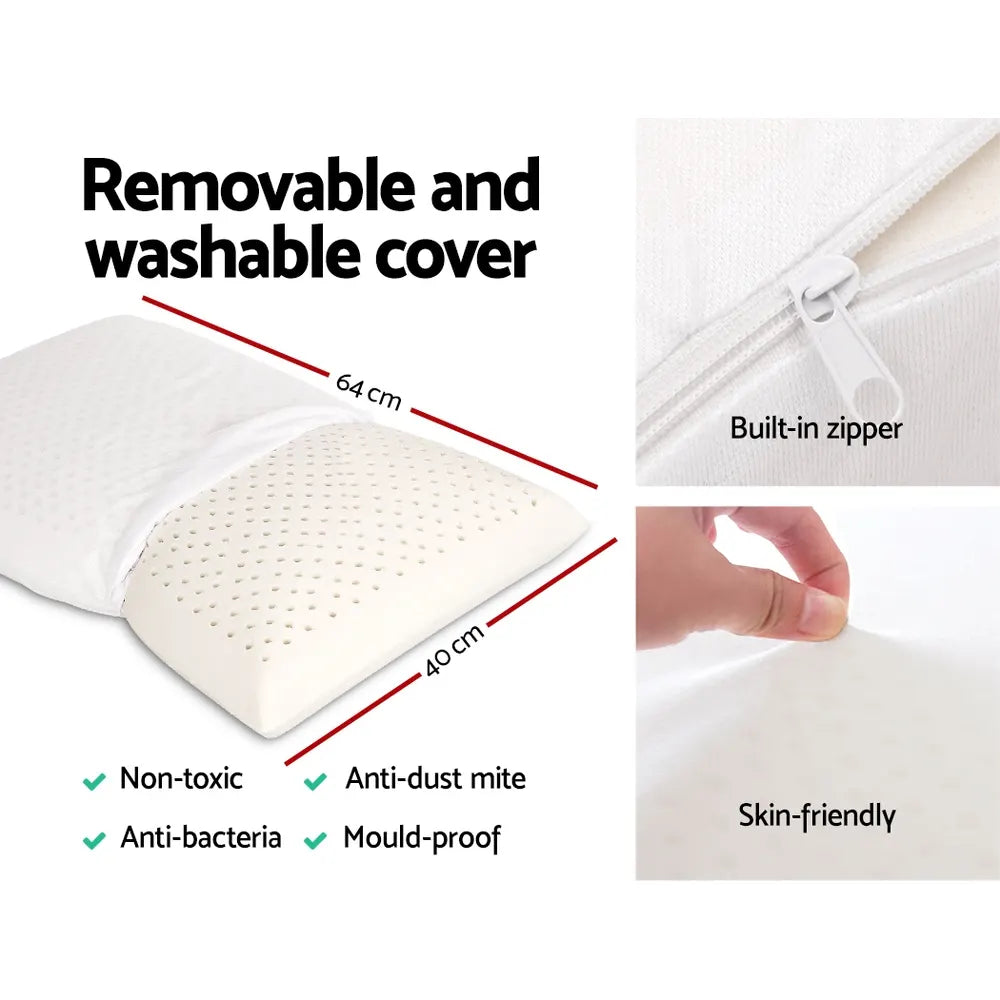 Giselle Bedding Natural Latex Pillow Classic Twin Pack - Image 2