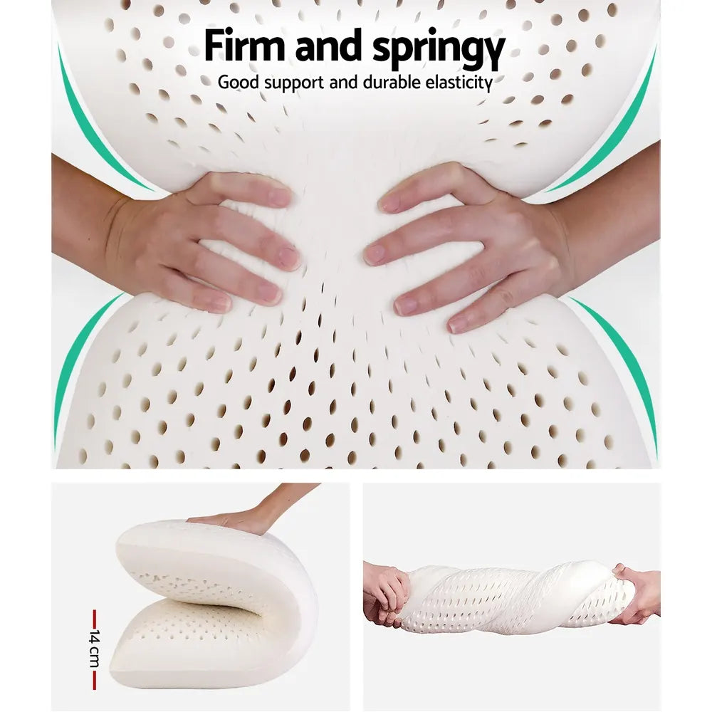 Giselle Bedding Natural Latex Pillow Classic Twin Pack - Image 4