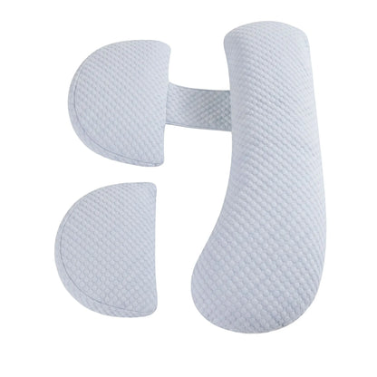 Giselle Bedding Cooling Pregnancy Pillow Adjustable Maternity Pillow for Sleeping, Body Pillows for Adults Support Back, Belly, and Hips, Blue 37x87 cm - Image 9