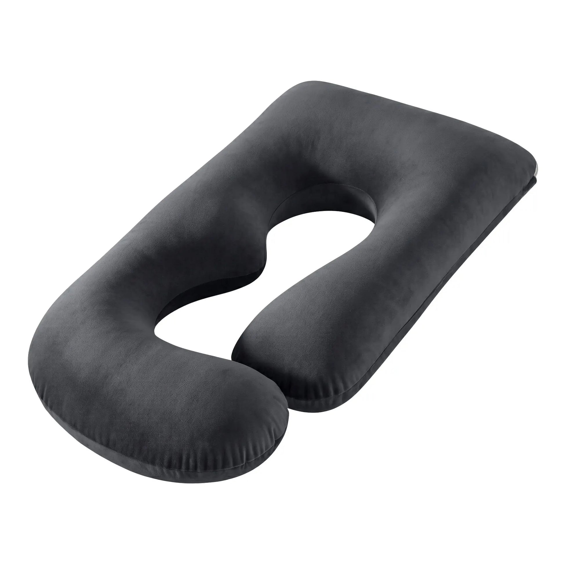 Giselle Bedding Pregnancy Pillow G-Shaped Full Body Pillow for Back and Belly Support Maternity Pillow with Removable Cover, Dark Grey 135x70 cm - Image 8