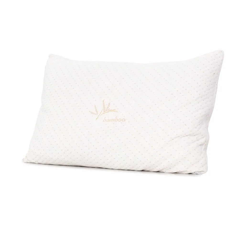 Giselle Bedding Memory Foam Pillow Bamboo Cover Twin Pack - Image 3