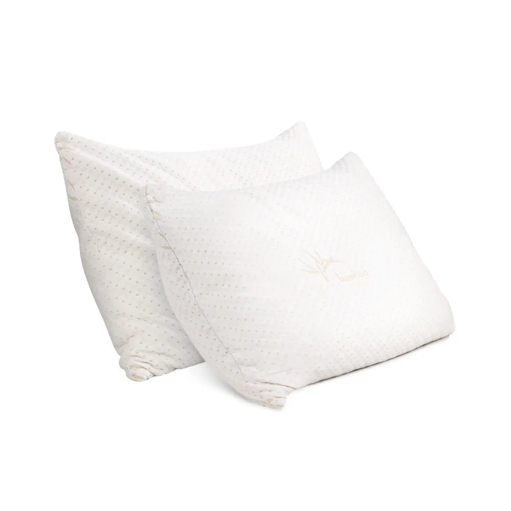 Giselle Bedding Memory Foam Pillow Bamboo Cover Twin Pack - Image 8