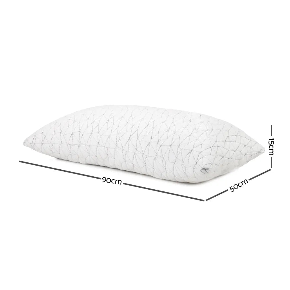 Giselle Bedding Memory Foam Pillow King Size Twin Pack - Image 2