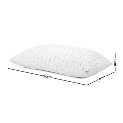 Giselle Bedding Memory Foam Pillow King Size Twin Pack - Image 2