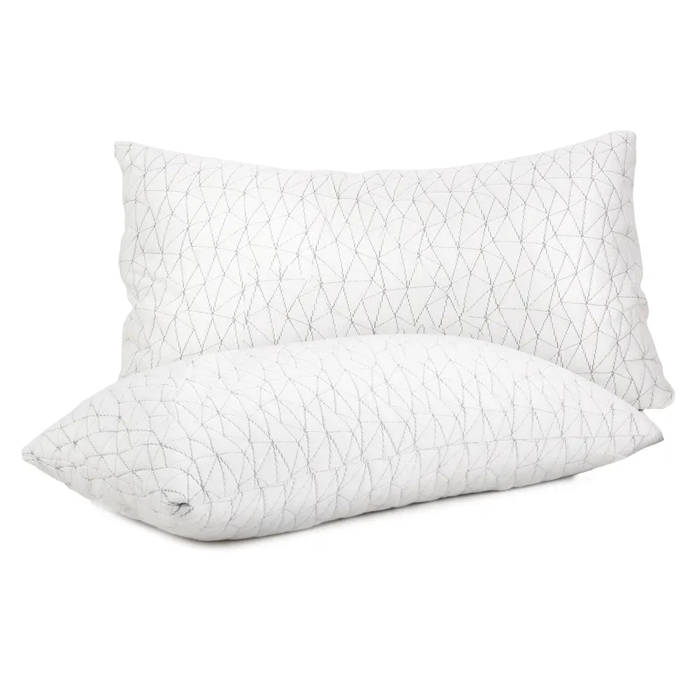 Giselle Bedding Memory Foam Pillow Single Size Twin Pack - Image 3