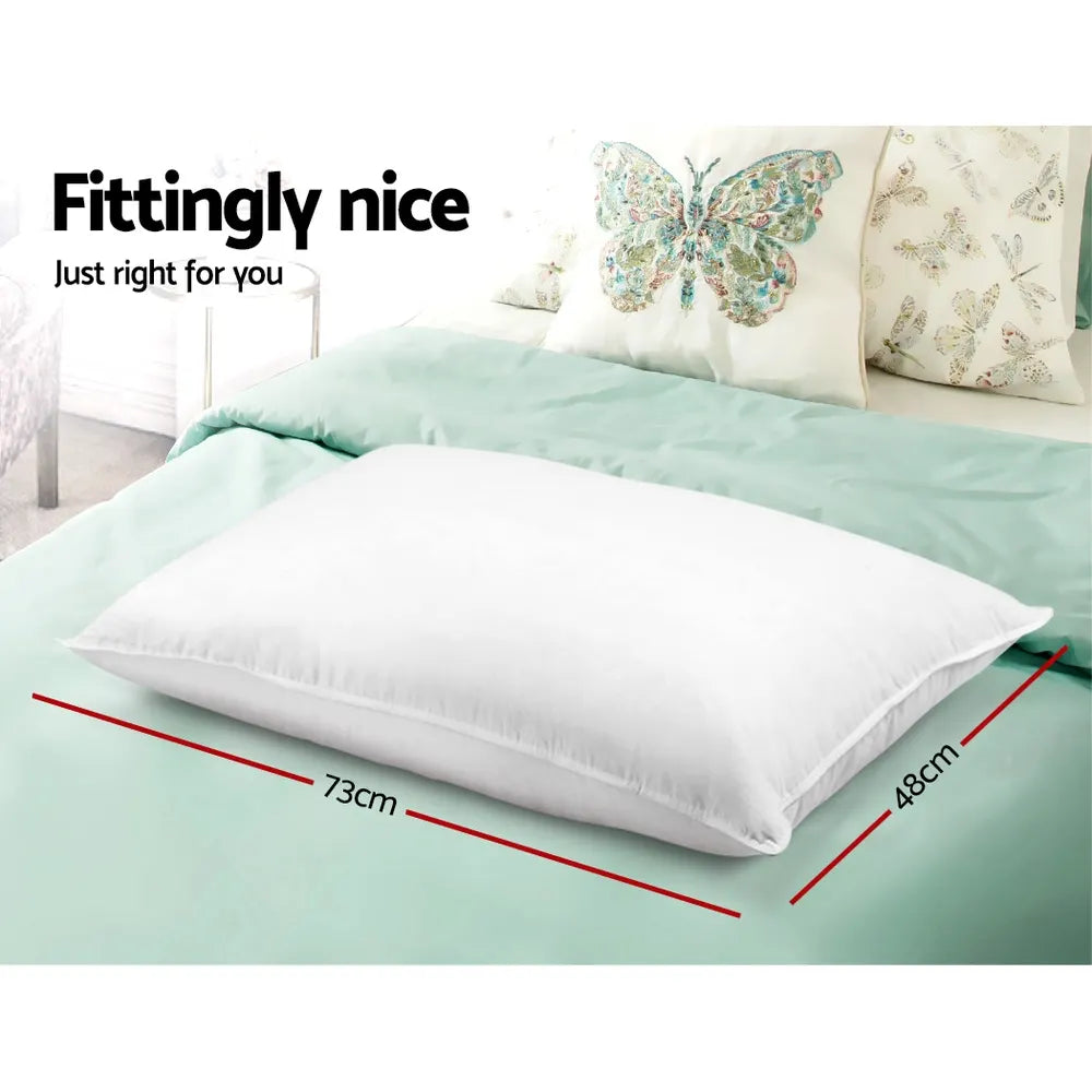 Giselle Bedding 4 Pack Bed Pillow Family Hotel 48X73CM - Image 2