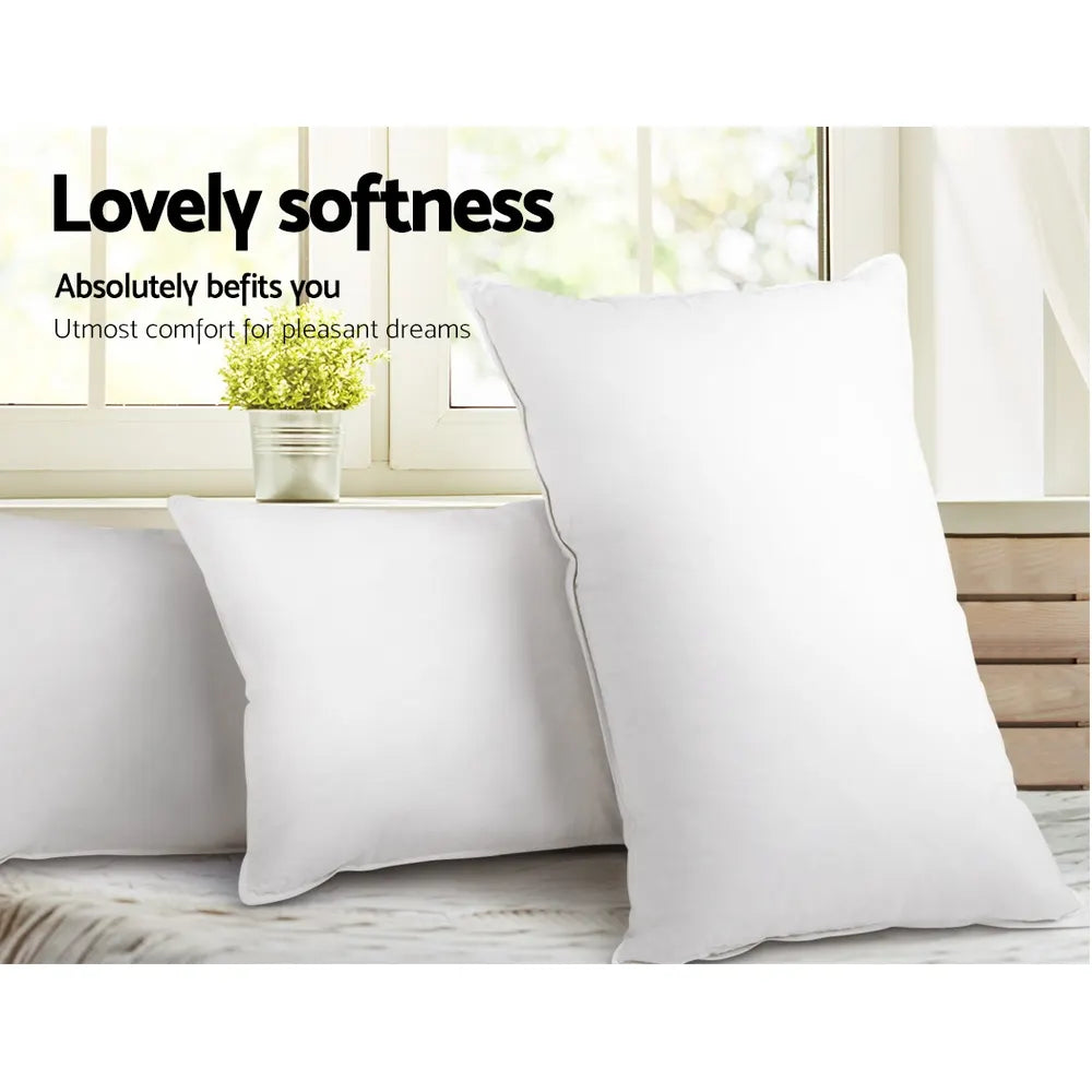 Giselle Bedding 4 Pack Bed Pillow Family Hotel 48X73CM - Image 5