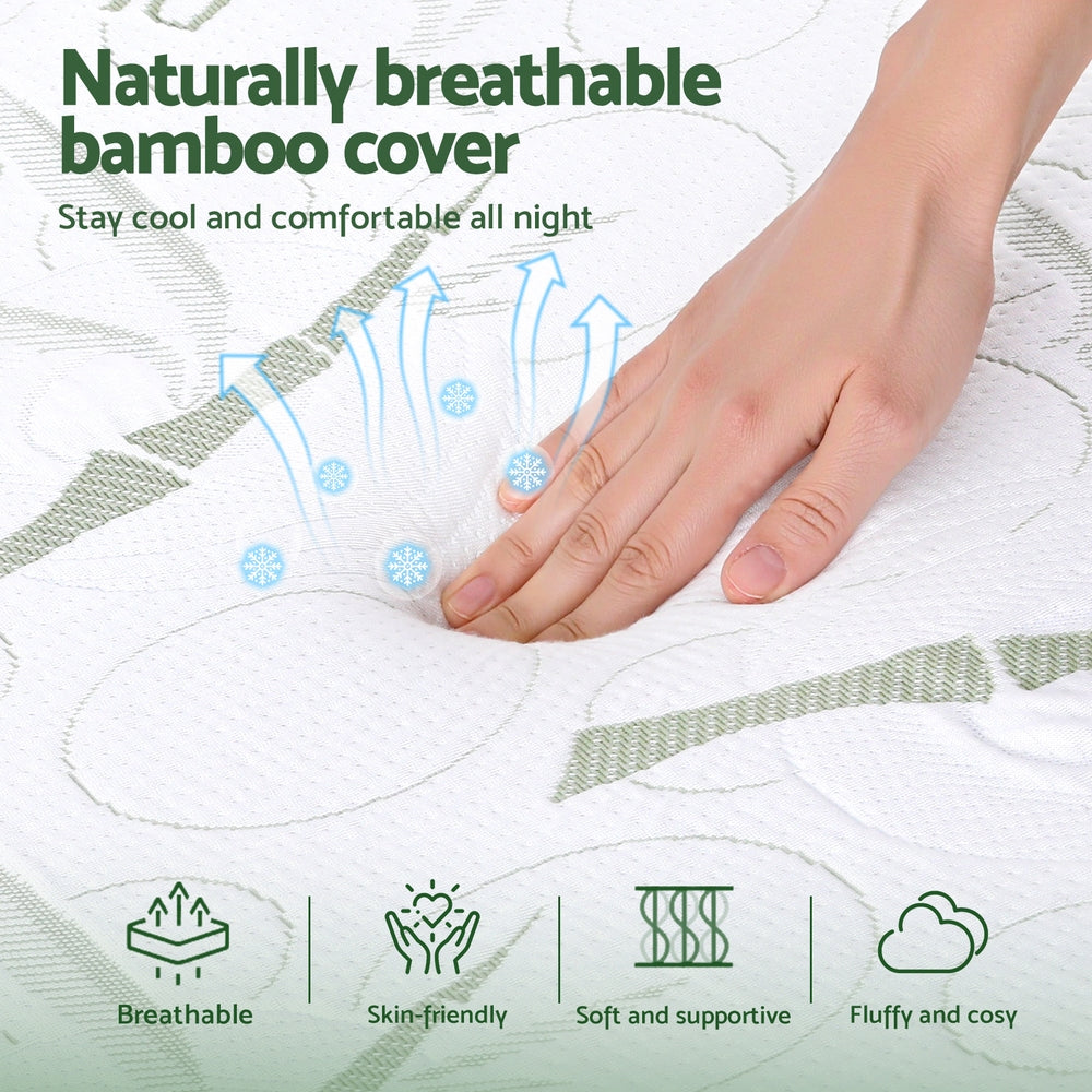 Giselle Bedding Wedge Pillow Gel Memory Foam Ergonomic Support Bamboo Cover - Image 6