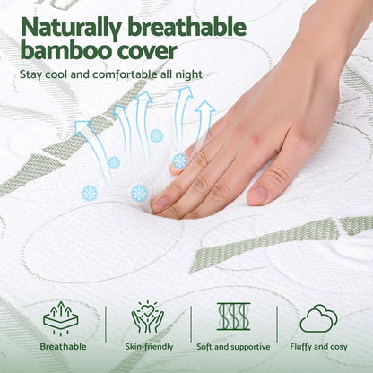 Giselle Bedding Wedge Pillow Gel Memory Foam Ergonomic Support Bamboo Cover - Image 6