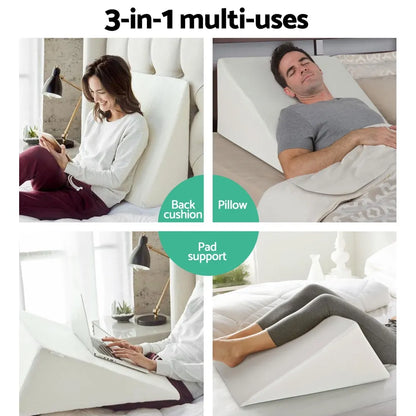 Giselle Bedding Wedge Pillow White - Image 3