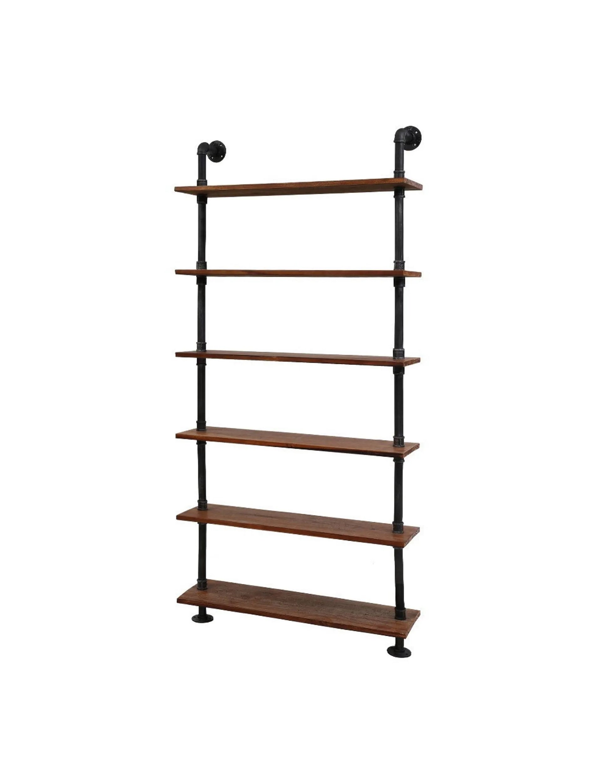 Artiss Floating DIY Pipe Shelf 6 Tiers - IRA - Image 2