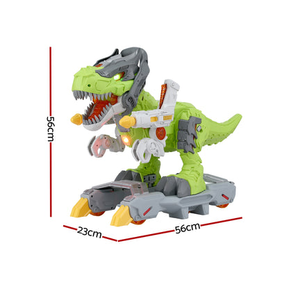 Keezi Kids Dinosaur Ride On Push Car Toy with Spray Function Indoor Outdoor Toys - Image 2