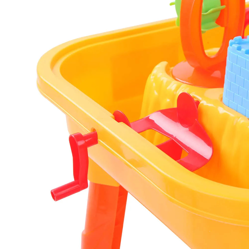 Keezi Kids Sandpit Pretend Play Set Sand Water Table Chair Outdoor Beach Toy - Image 5