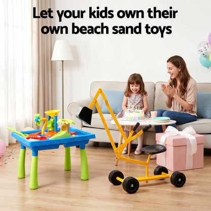 Keezi Ride On Digger with Sand and Water Table Sandpit Toys Set - Image 9