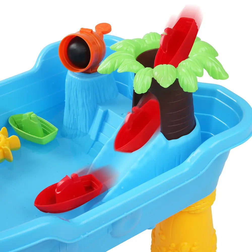 Keezi Kids Sandpit Pretend Play Set Sand Water Table Outdoor Beach Toy Children - Image 4