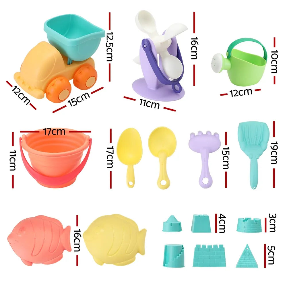 Keezi Kids Water Table Tool Kit Sand Truck Windmill Bucket Shovel Sandpit Toys - Image 2