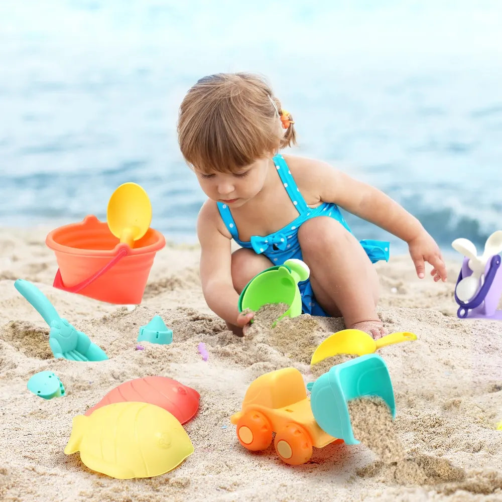 Keezi Kids Water Table Tool Kit Sand Truck Windmill Bucket Shovel Sandpit Toys - Image 5