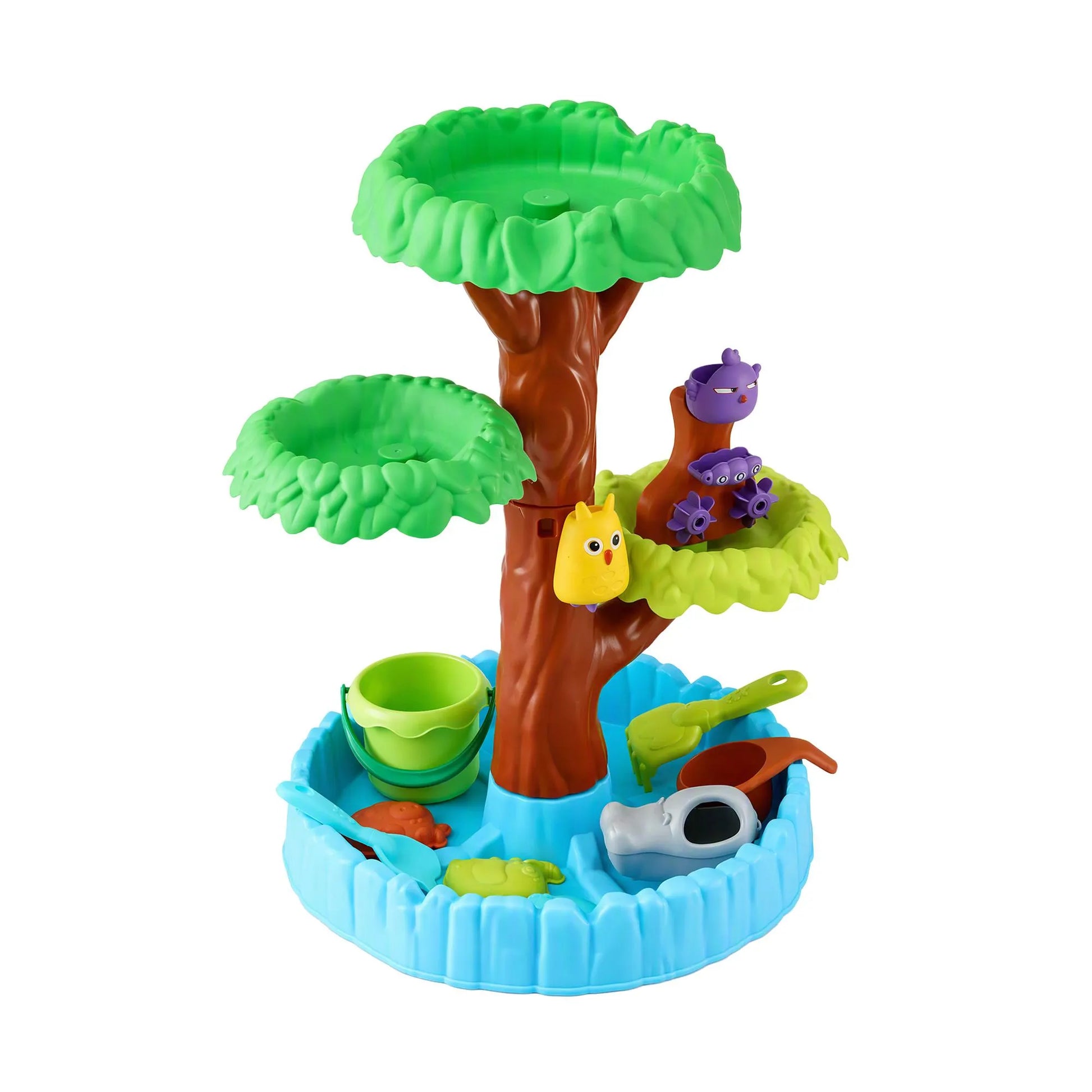Keezi 62cm Tree Water Table Kids Sandpit Toys Set with Shovels Molds for Sand Play - Image 3