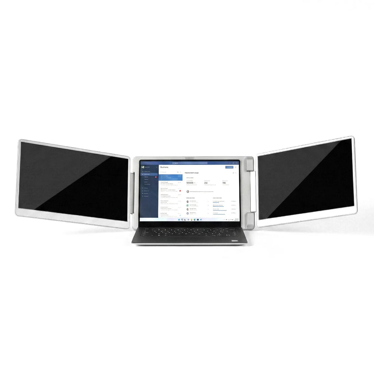 Devanti Triple Portable Monitor Laptop Screen Extender 15.6" Dual Display FHD IPS - Image 3