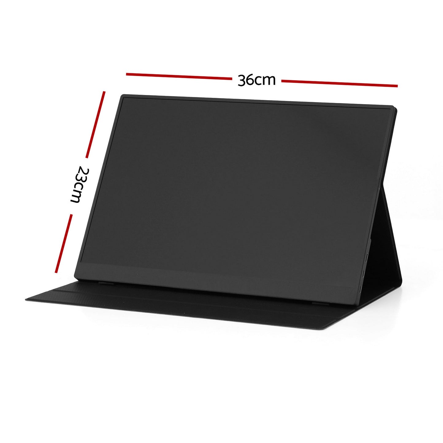 Devanti Portable Monitor Laptop Extender USB C Travel Display 16 Inch Black - Image 2