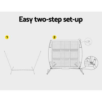 Everfit Soccer Net Baseball Pitching Football Goal Training Aid 9 Target Zone - Image 6